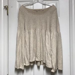 Anthro cream sweater